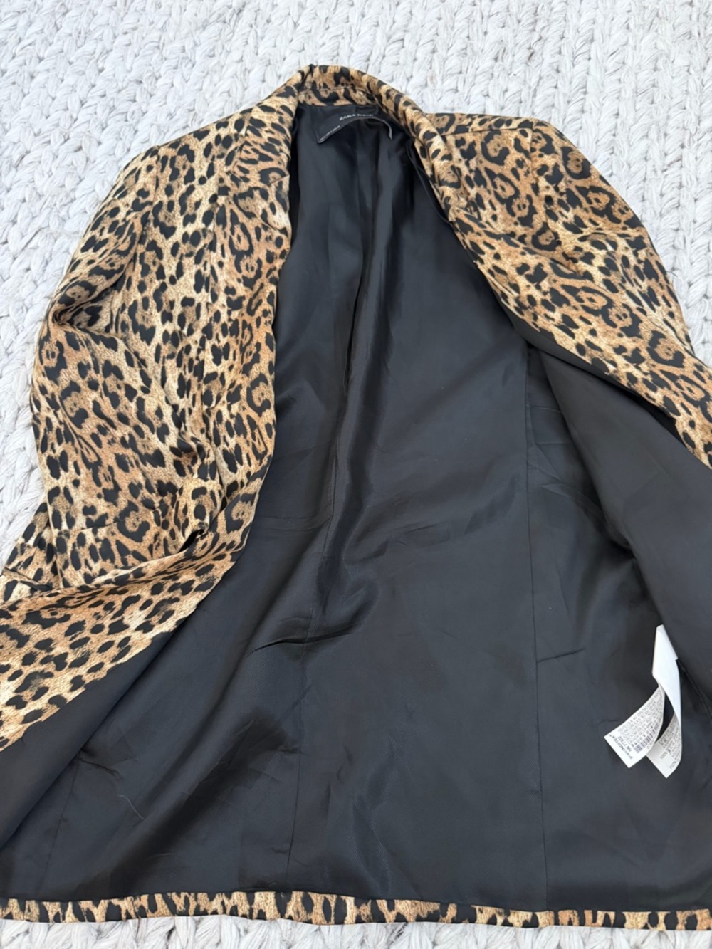 Zara Basic Leopard Print Jacket - Picture 4 of 4
